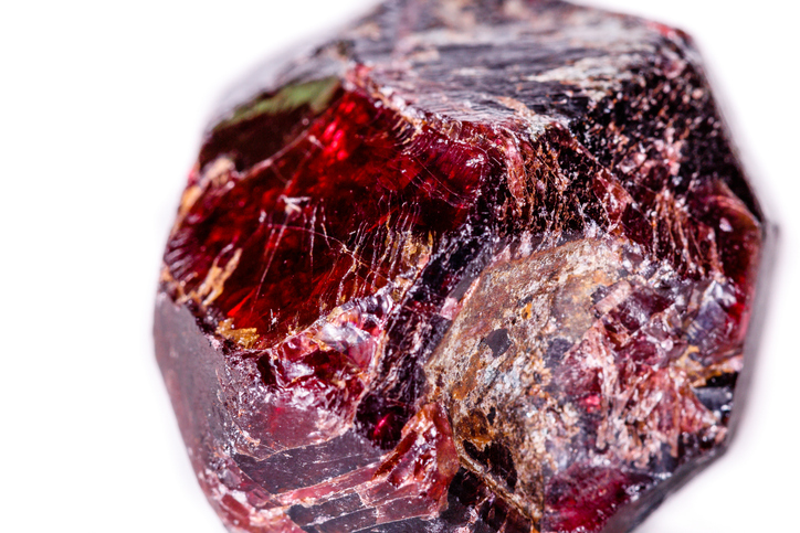 Garnet raw stone